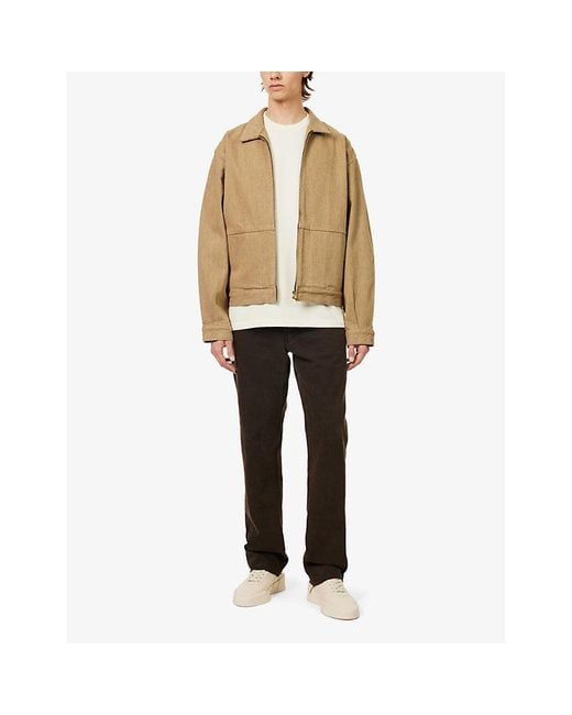 Fear Of God Brown Brand-patch Straight-leg Jeans for men