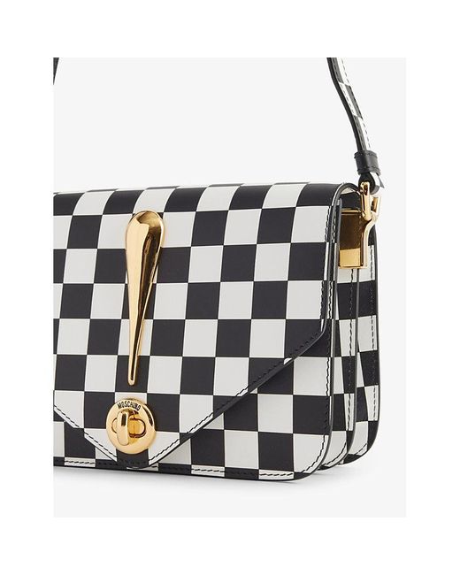 Moschino Black Gone With The Wind Leather Cross-body Bag