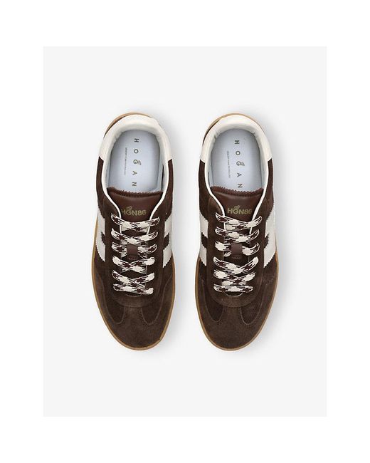 Hogan Brown Cool Suede Trainers