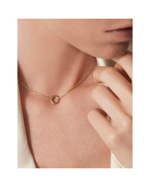 Cartier Natural Trinity Small 18Ct, Rose, - Pendant Necklace