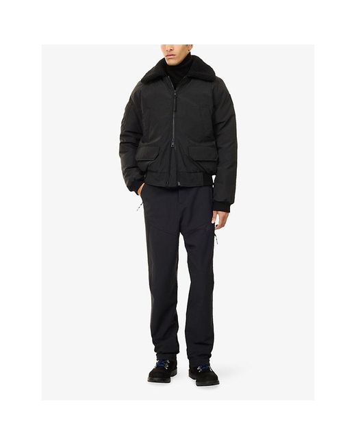 Canada Goose Black Chilliwack Aviator Padded Woven-Down Jacket for men