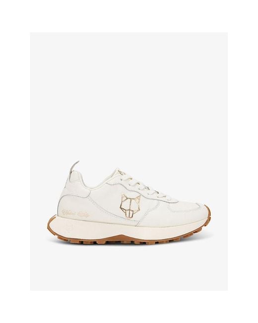 Naked Wolfe White Pacific Chunky-sole Leather Low-top Trainers