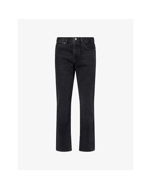 FRAME Black The Straight-Leg Denim Jeans for men