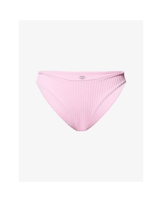 Cheap Monday Pink Seychelles Ribbed Bikini Bottoms