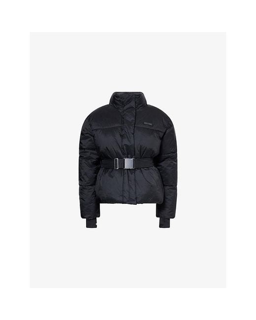 BO+TEE Black Belted Waterproof Padded Ski Jacket