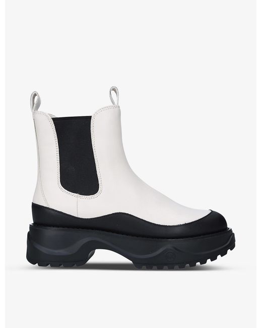 MICHAEL Michael Kors Dupree Platform Leather Chelsea Boots - Lyst