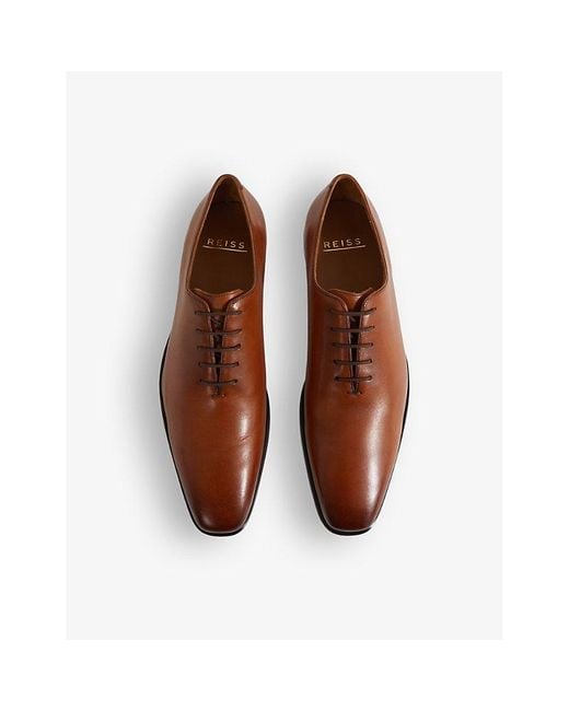 Reiss Brown Mead Lace-up Formal Leather Shoes for men