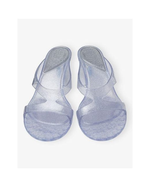 Jimmy Choo White Jelly Drop 50 Jelly Sandals