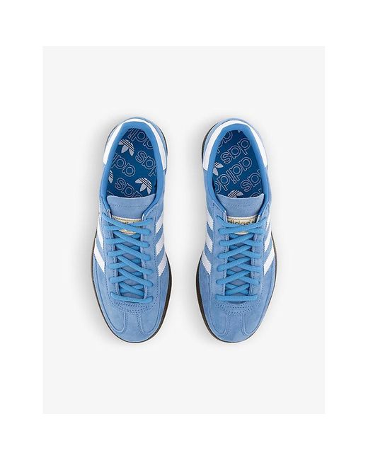 Adidas Blue Handball Spezial Suede Low-Top Trainers for men
