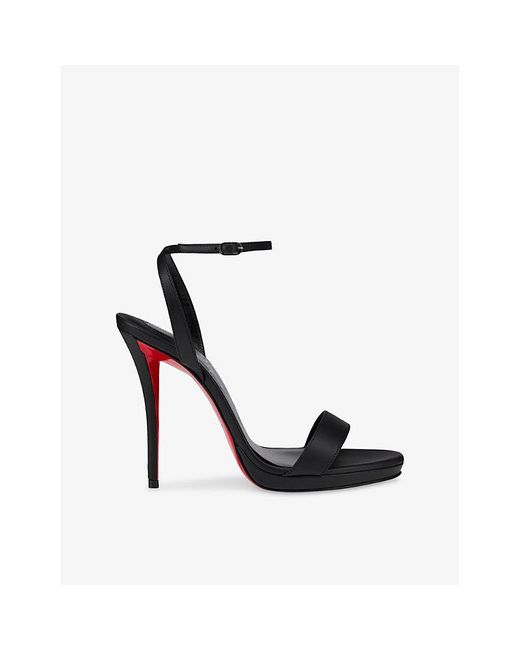 Christian Louboutin Black Miss Z 120 Leather Heeled Sandals