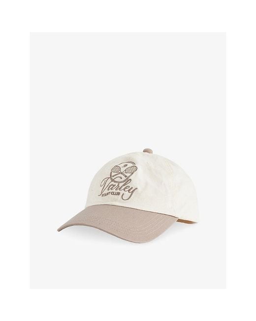 Varley White Melvin Club Cotton Cap