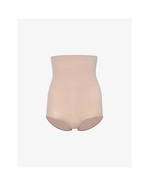 Spanx Natural Everyday Shaping High-rise Stretch-woven Shorts