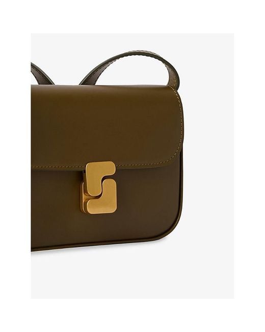 Soeur Green Bell Very Mini Leather Shoulder Bag