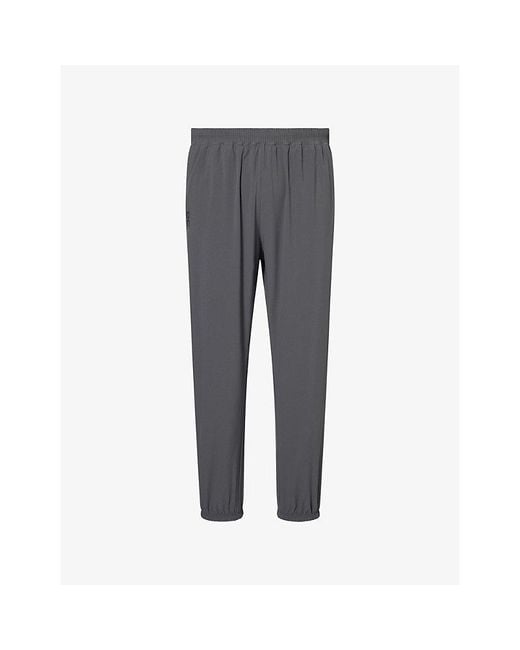 On Shoes Gray Focus Tapered-Leg Stretch-Woven Track Pants for men