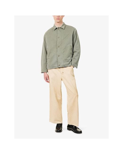 A.PRESSE Green Us N-4 Deck Cotton Jacket for men