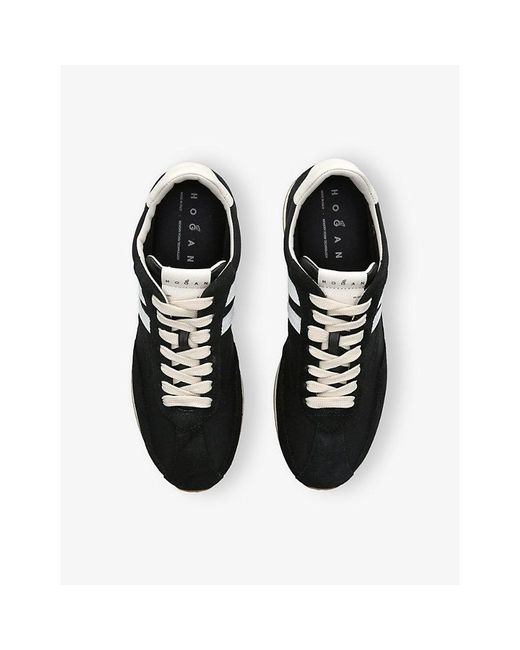 Hogan Black Allacciato H699 Suede Trainers