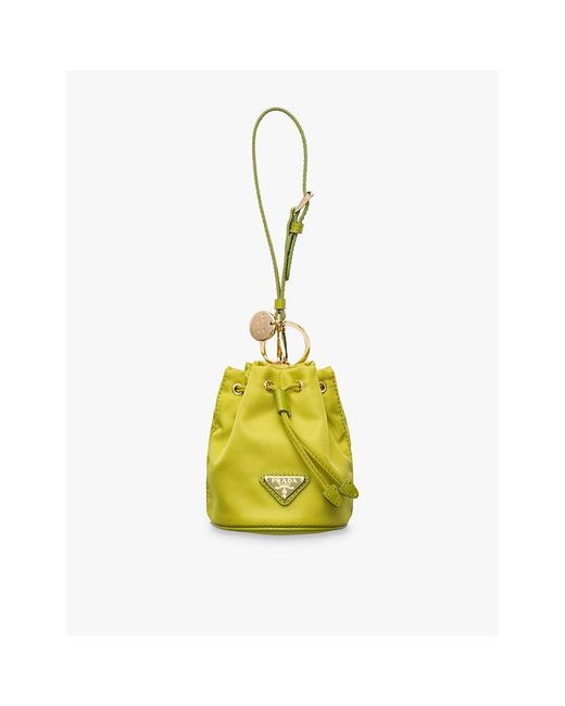 Prada Yellow Re-Edition 1978 Re-Nylon Mini Recycled-Nylon Pouch