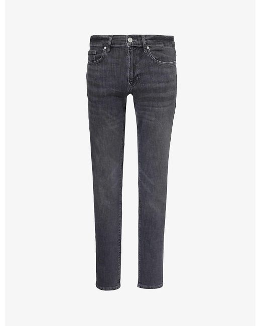 FRAME Blue L'homme Slim Mid-rise Recycled Cotton And Polyester-blend Denim Jeans for men