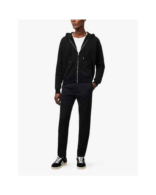 Tom Ford Blue Tapered-Leg Slip-Pocket Cotton Chino Trousers for men