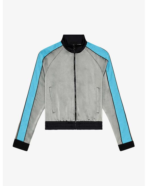 DIESEL Blue G-lorious Contrast-panel Shell Jacket