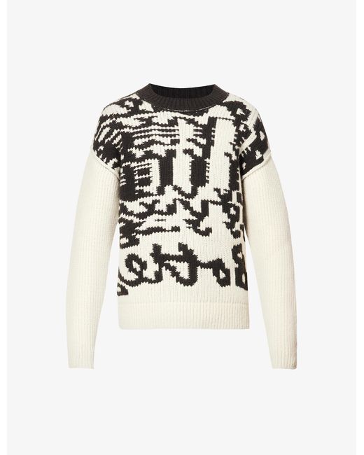 Bottega Intarsia Abstractknit Wool Jumper for Men Lyst