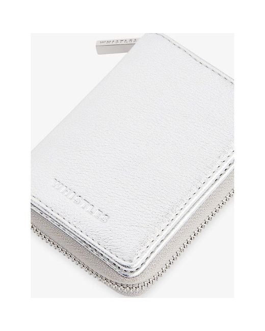 Whistles White Koa Compact Leather Purse