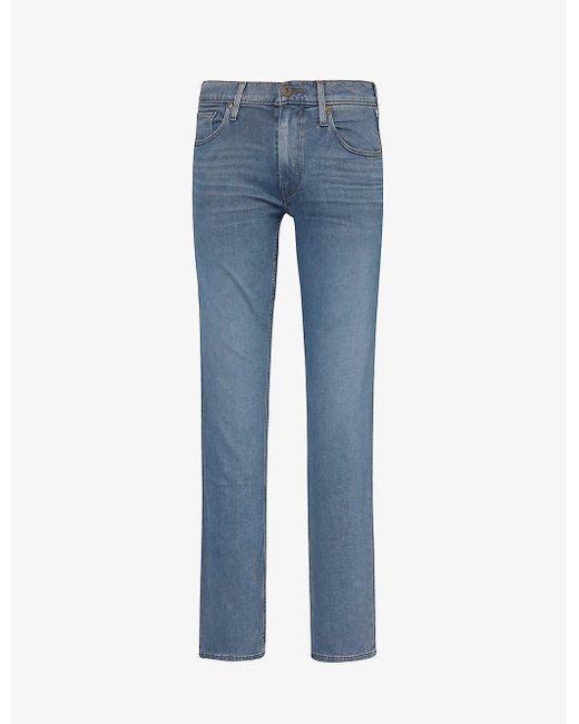 PAIGE Blue Federal Straight-leg Mid-rise Stretch-woven Jeans for men