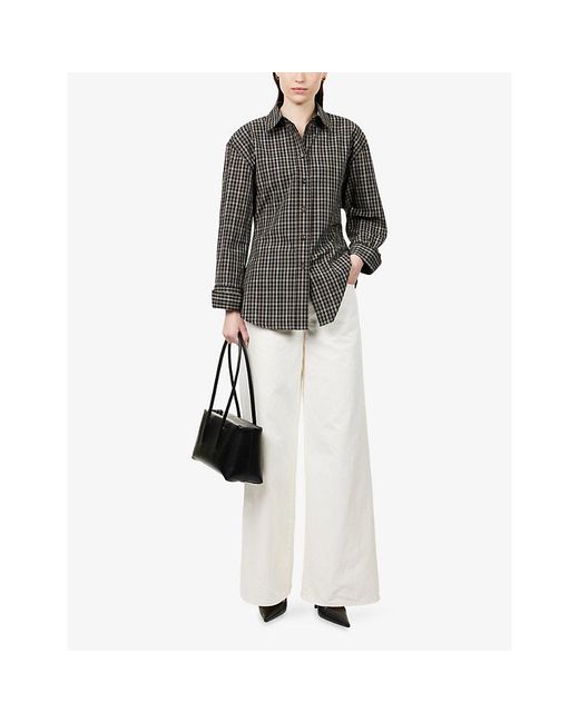 Twp White Tiny Dancer Wide-Leg Denim Jeans
