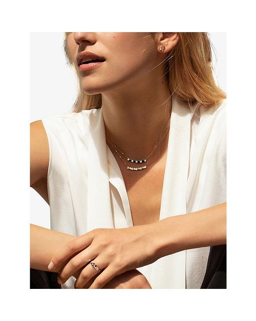 Chaumet White Bee De 18Ct Rose- And 0.20Ct Diamond Necklace
