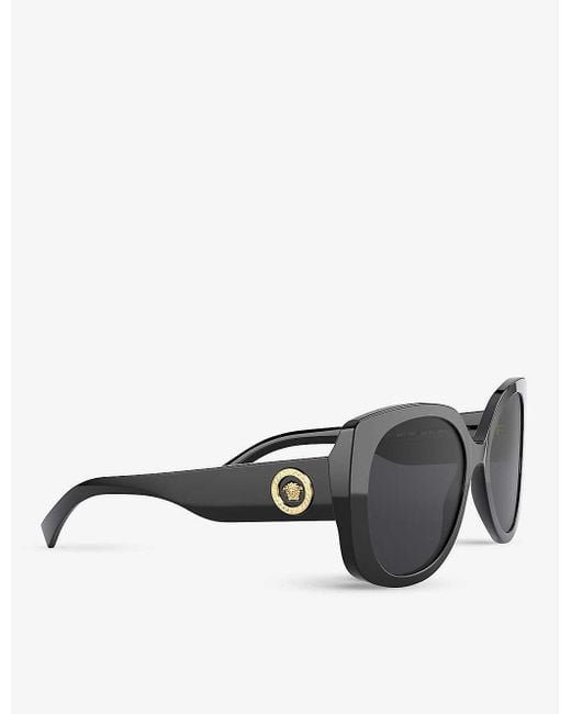 Versace Ve4387 Squareframe Acetate Sunglasses in Black Lyst