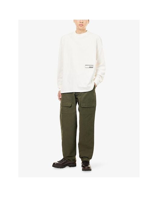 Barbour Green Newbirch Oversized Cotton Trousers for men