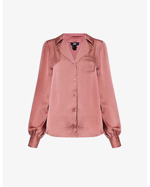 PAIGE Pink Caprina Patch-pocket Regular-fit Stretch-woven Jacket