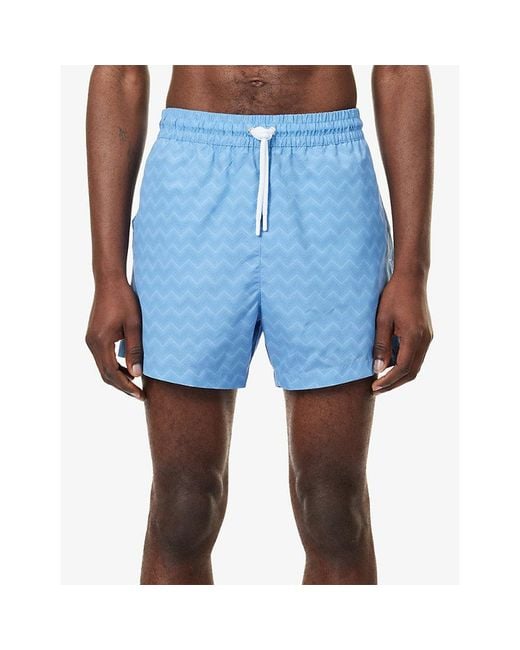 Missoni Blue Mid-Length Swim Shorts for men