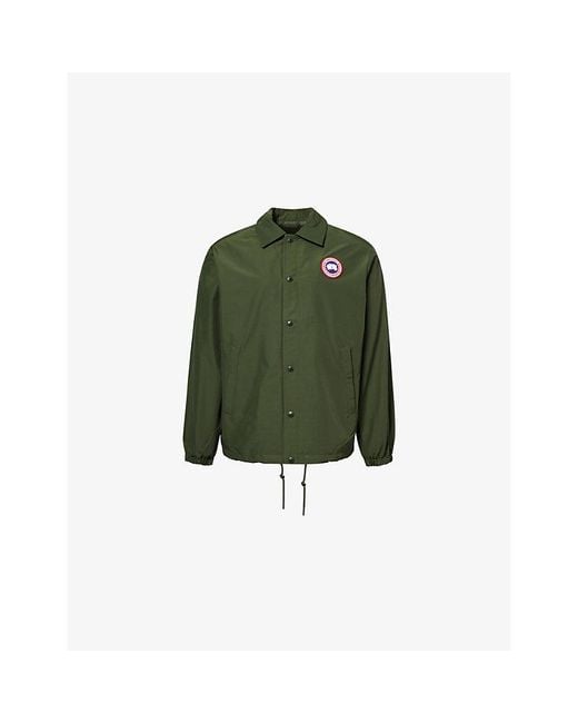 Canada Goose Green Regency Brand-Badge Cotton-Blend Jacket for men