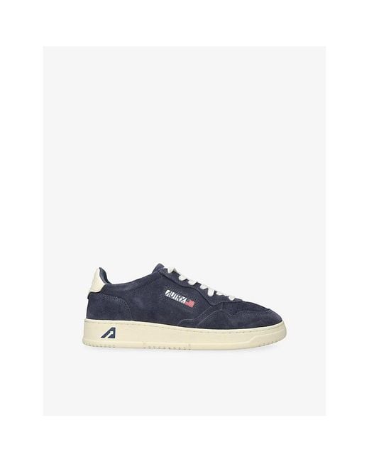 Autry Blue Medalist 2.0 Suede Trainers for men