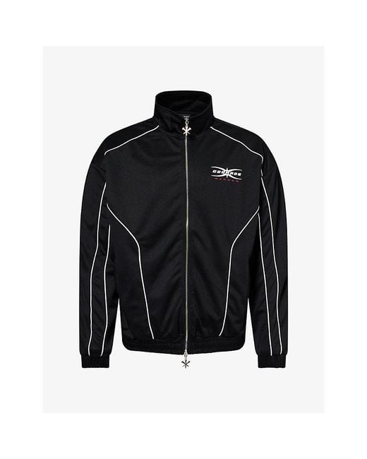 GODMADE Black Finish Line Cotton Jacket for men