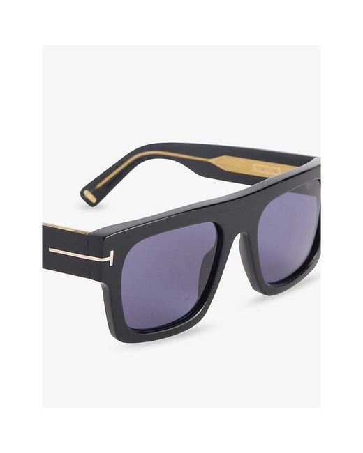 Tom Ford Blue Ft0711 Icon Square-Frame Acetate Sunglasses for men