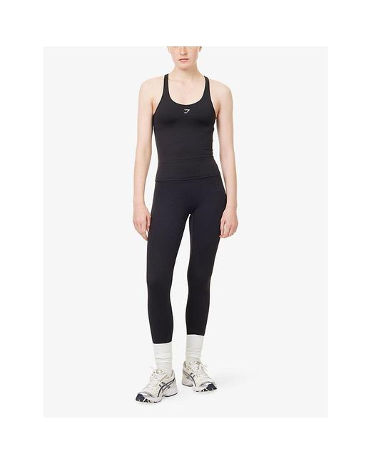 GYMSHARK Blue Whitney Regular High-Rise Gym Leggings