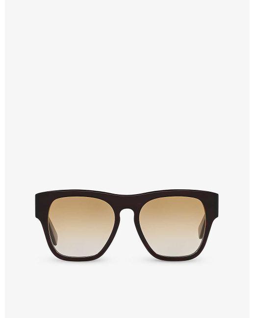 Chloé Brown Ch0149s Square-frame Tortoiseshell Acetate Sunglasses