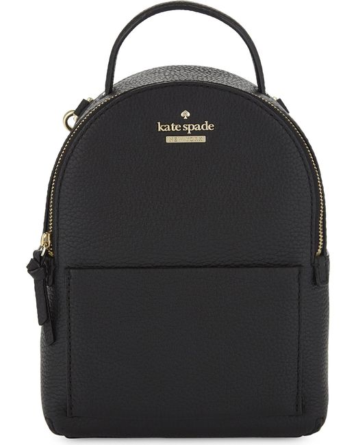 Kate Spade Black Jackson Street Merry Mini Leather Backpack