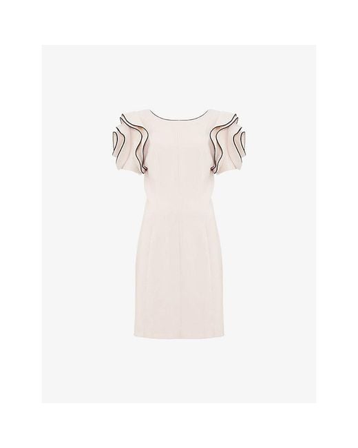 Phase Eight White X Goodwood Racecourse Stretch-Woven Mini Dress