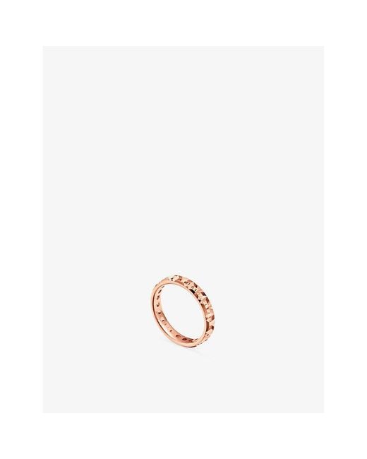 Tiffany & Co White Tiffany T True Narrow Ring 18Ct Rose- Ring