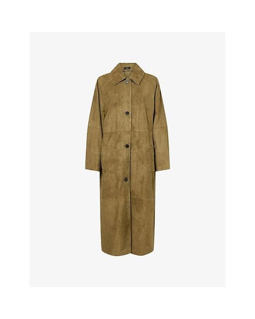 Arma Green Judy Suede Coat