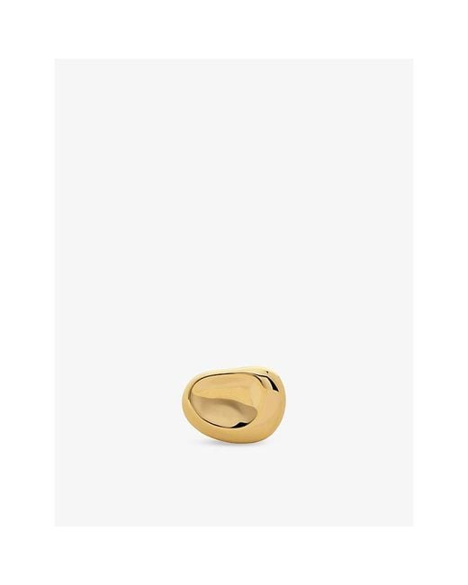 Monica Vinader Metallic Aria 18Ct Vermeil Ring