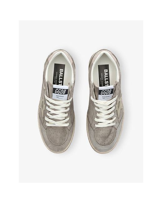 Golden Goose Deluxe Brand White Ball Star Suede Low-Top Trainers