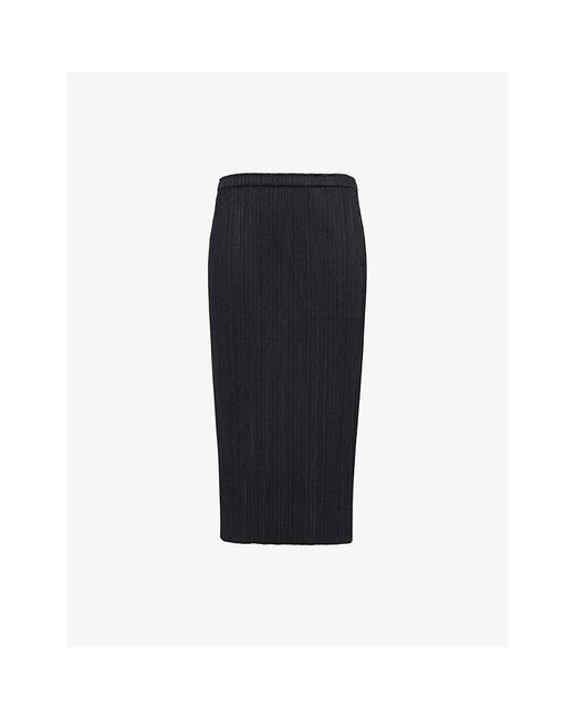 Pleats Please Issey Miyake Black Pp M Skirt