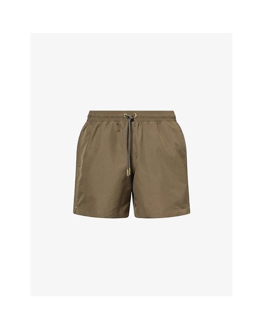 Orlebar Brown Green Boxer Iii Drawstring-Waist Woven Swim Shorts for men