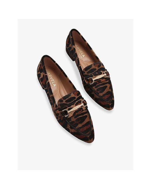 Carvela Kurt Geiger Brown Passo Leather Loafers