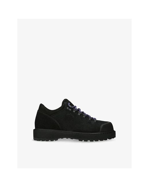 Diemme Black Cornaro Gomma Low-Top Suede Boots for men
