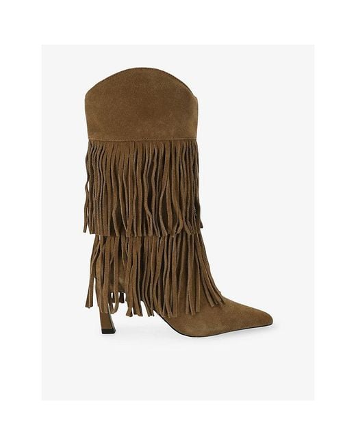 Steve Madden Brown Torch Suede High-Leg Boots